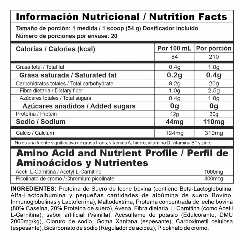 BIPRO RIPPED VAINILLA 2.4 (1080G) - Imagen 2