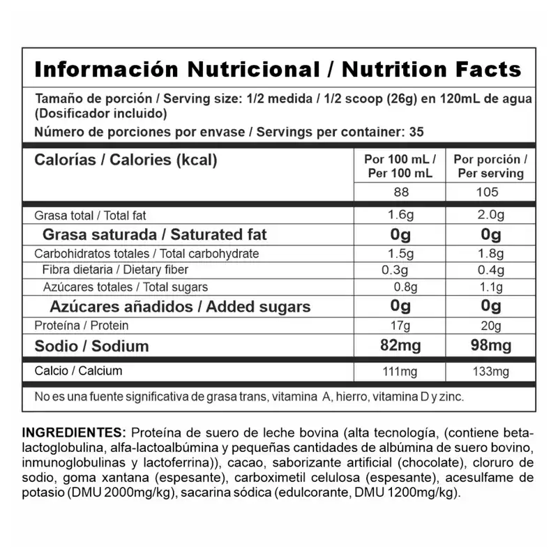 BIPRO CLASSIC CHOCOLATE 2 LB - Imagen 2