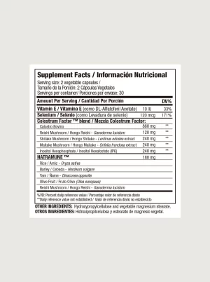 Alternative view of COLOSTRUM FACTOR 60 CAP