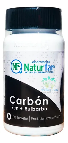 CARBON VEGETAL + SEN + RUIB X 100 TAB