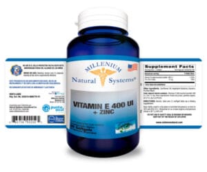 Alternative view of VITAMINA E 400 IU+ ZINC X 60 SOFT NATURAL SYSTEMS