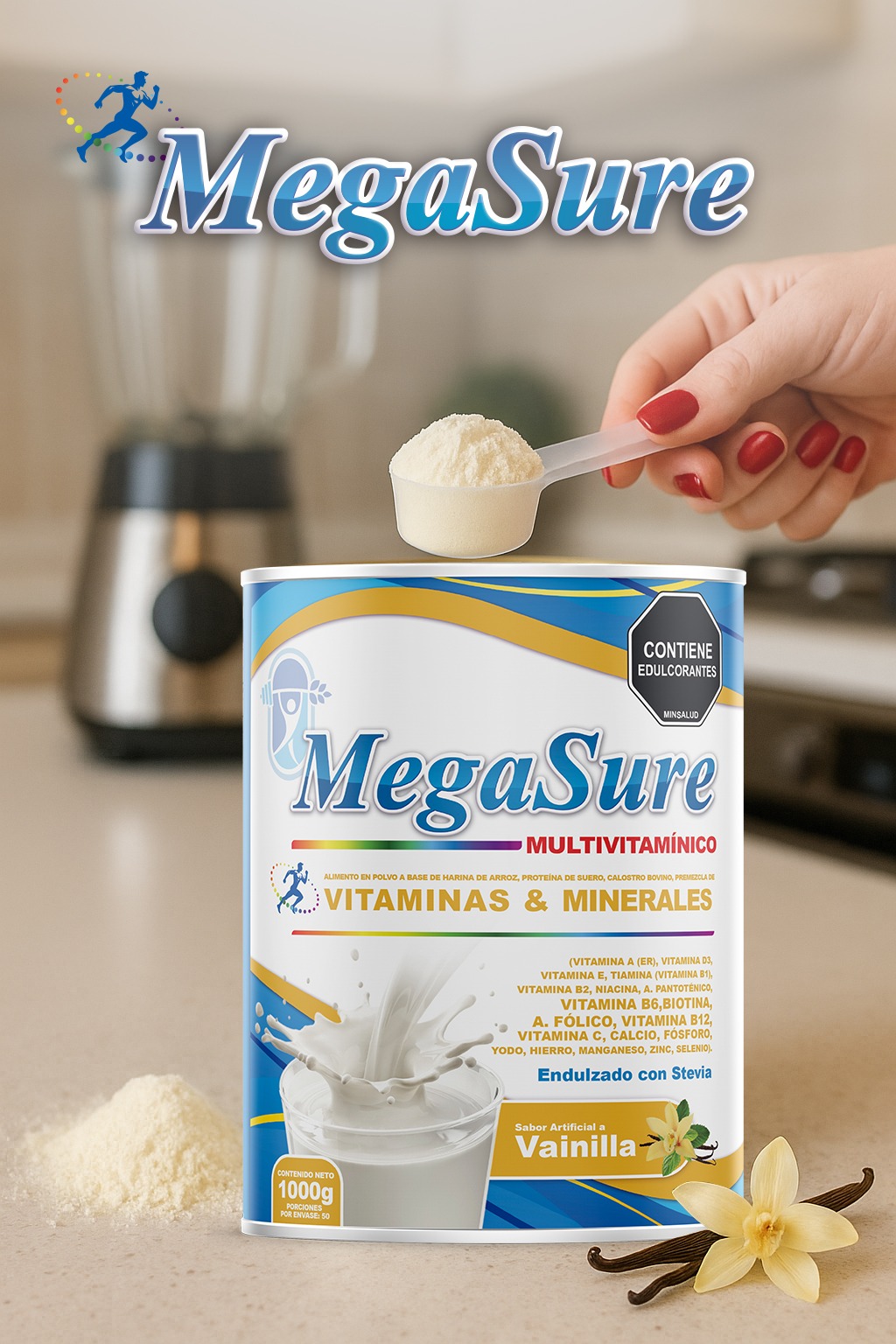 MEGASURE X 1000 GR VAINILLA