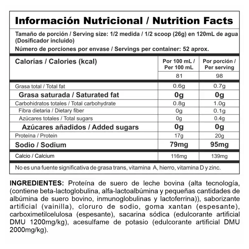 BIPRO CLASSIC VAINILLA 3 LB - Imagen 2
