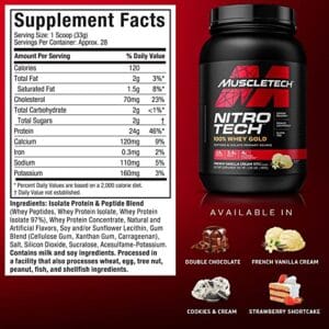Alternative view of NITRO TECH WHEY GOLD X 2 LBS VAINILLA