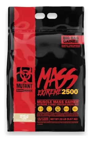 MUTANT MASS EXTREME 2500 VAINILLA ICE CREAM 20 LBS