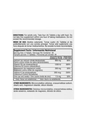 Alternative view of CAL CITRATE 120 TABLES HEALTHY AMERICA