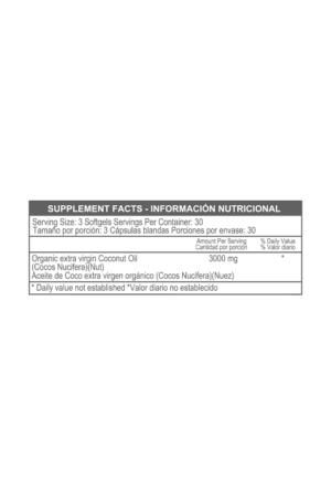 Alternative view of COCONUT OIL 3000 MG 90 S HEALTHY AMERICA