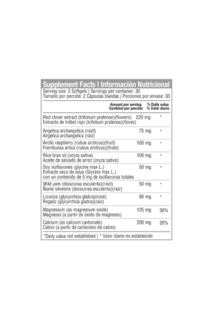 Alternative view of CLIMATERIX 60 SOFT BLISTER HEALTHY AMERICA