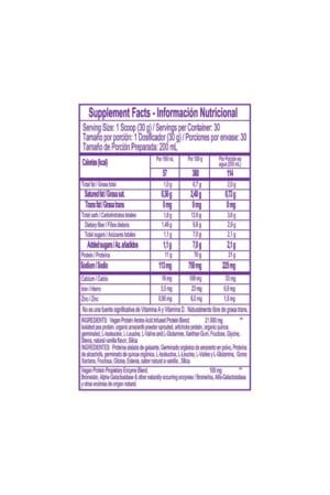 Alternative view of VEGAN PROTEIN 910 GR 30 SERV HEALTHY SPORTS
